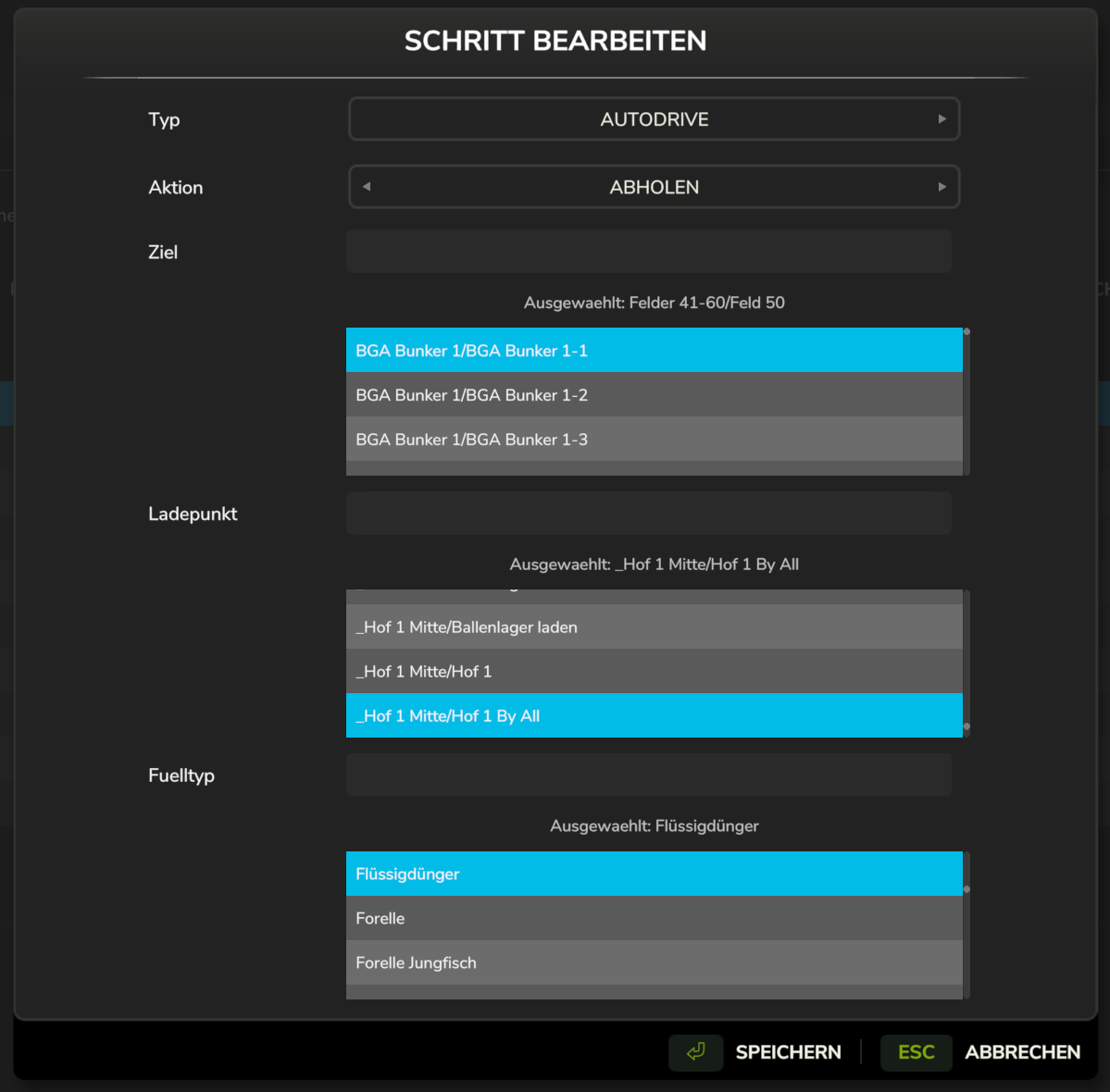 Step Dialog – AutoDrive